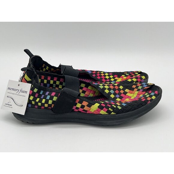 Croft & Barrow Womens Memory Foam Colorful Woven Slip-On Shoes Size 6.5 - Picture 5 of 9